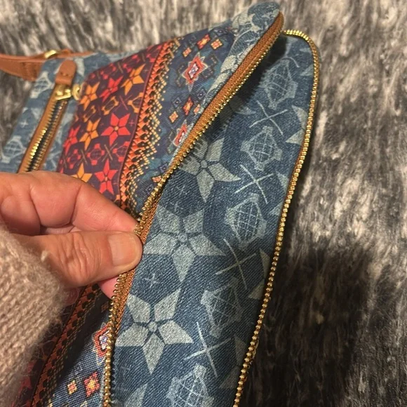 Desigual Crossbody Bag Patchwork Adjustable Boho Embroidered - Picture 7 of 13